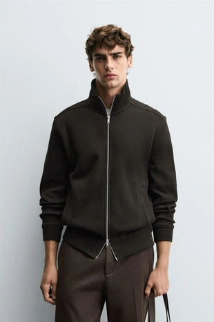 Куртка в рубчик на молнии- Заказать в России