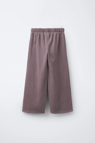 Брюки WIDE LEG с эффектом потертости- Заказать в России