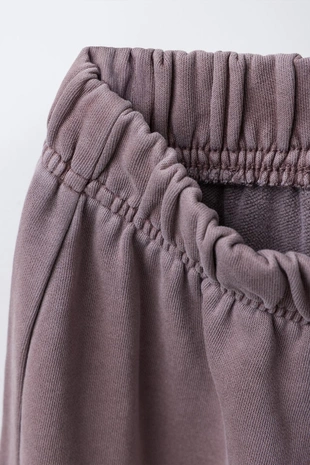 Брюки WIDE LEG с эффектом потертости- Заказать в России