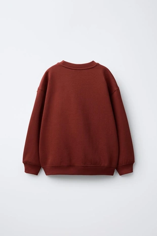 dark russet | 0935/751/749 - Zara Толстовка с рельефной надписью