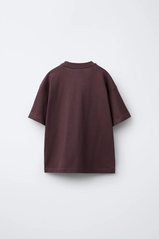 Купить Zara Однотонная футболка MEDIUM WEIGHT