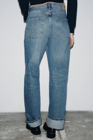 Blue | 6840/289/400 - Zara Джинсы BAGGY со средней посадкой — ZW COLLECTION