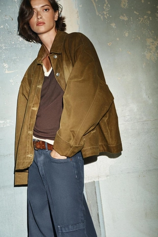 Джинсы TRF BAGGY BALLOON с карманами- Заказать в России