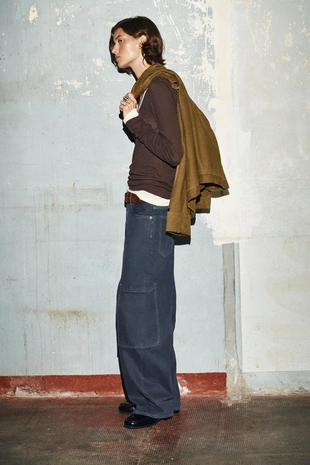 Джинсы TRF BAGGY BALLOON с карманами- Заказать в России