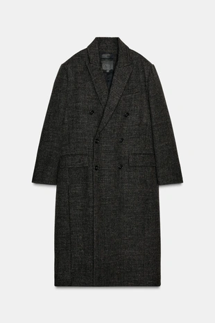 Пальто из смесовой шерсти с разрезами — ZW COLLECTION- Заказать в России