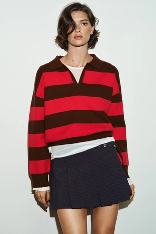 Купить Zara Юбка-шорты в клетку со складками