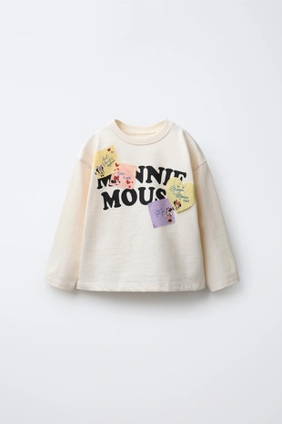 Купить Zara Лонгслив с нашивками MINNIE MOUSE © DISNEY