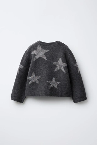 Купить Zara Свитер с блестящими звездами