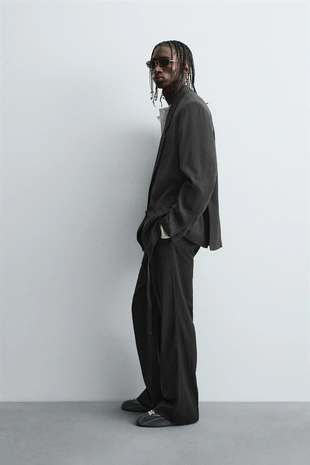 Двубортный блейзер в полоску- Заказать в России