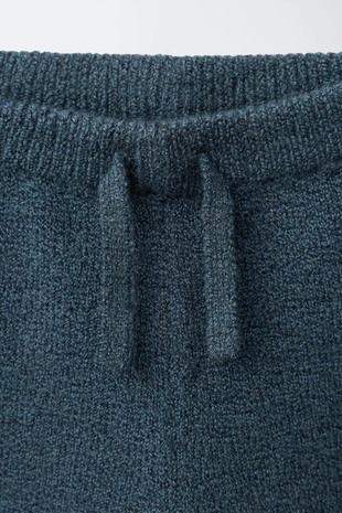 Deep blue | 2209/540/462 - Zara Трикотажные брюки с вышивкой собачки