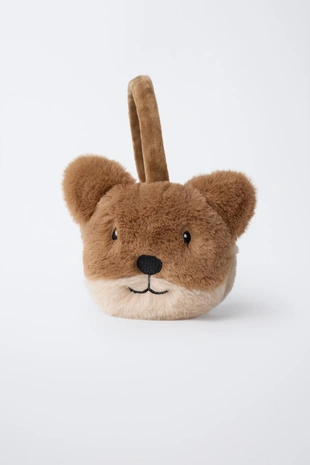 Купить Zara Наушники из искусственного меха «бобер»