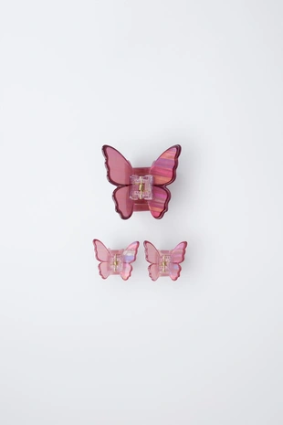 Набор из трех заколок для волос «бабочка»- Заказать в России