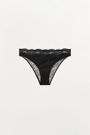 Купить Zara Комбинированные кружевные трусы