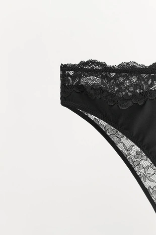 Комбинированные кружевные трусы- Заказать в России