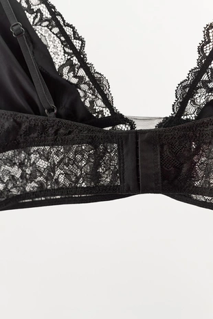 Треугольный бралетт с кружевом- Заказать в России