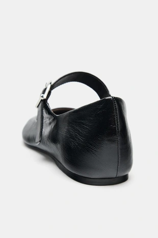 Кожаные балетки с пряжкой- Заказать в России