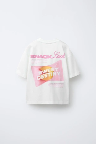 Купить Zara Футболка с рельефным текстом