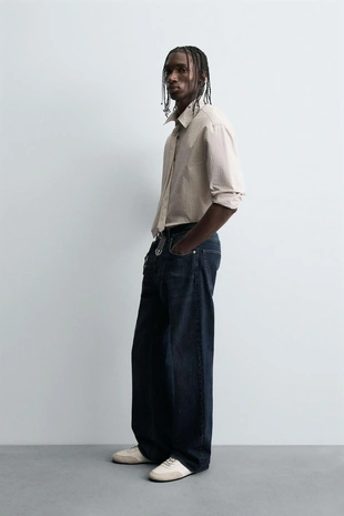 Рубашка в полоску с галстуком- Заказать в России