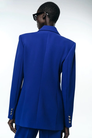 Bluish | 8999/581/420 - Zara Двубортный блейзер с подплечниками
