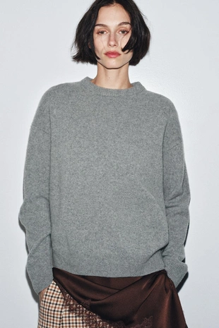 Джемпер из кашемира и шерсти с длинными рукавами- Заказать в России