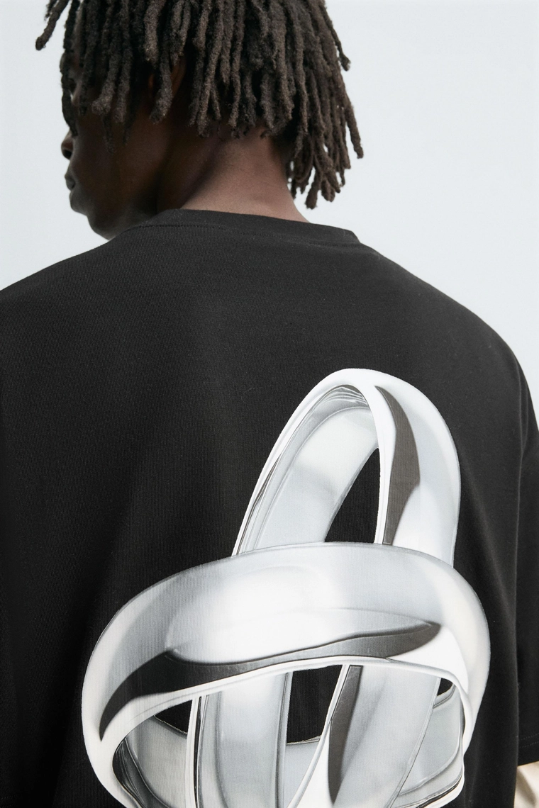 Футболка с принтом кольца