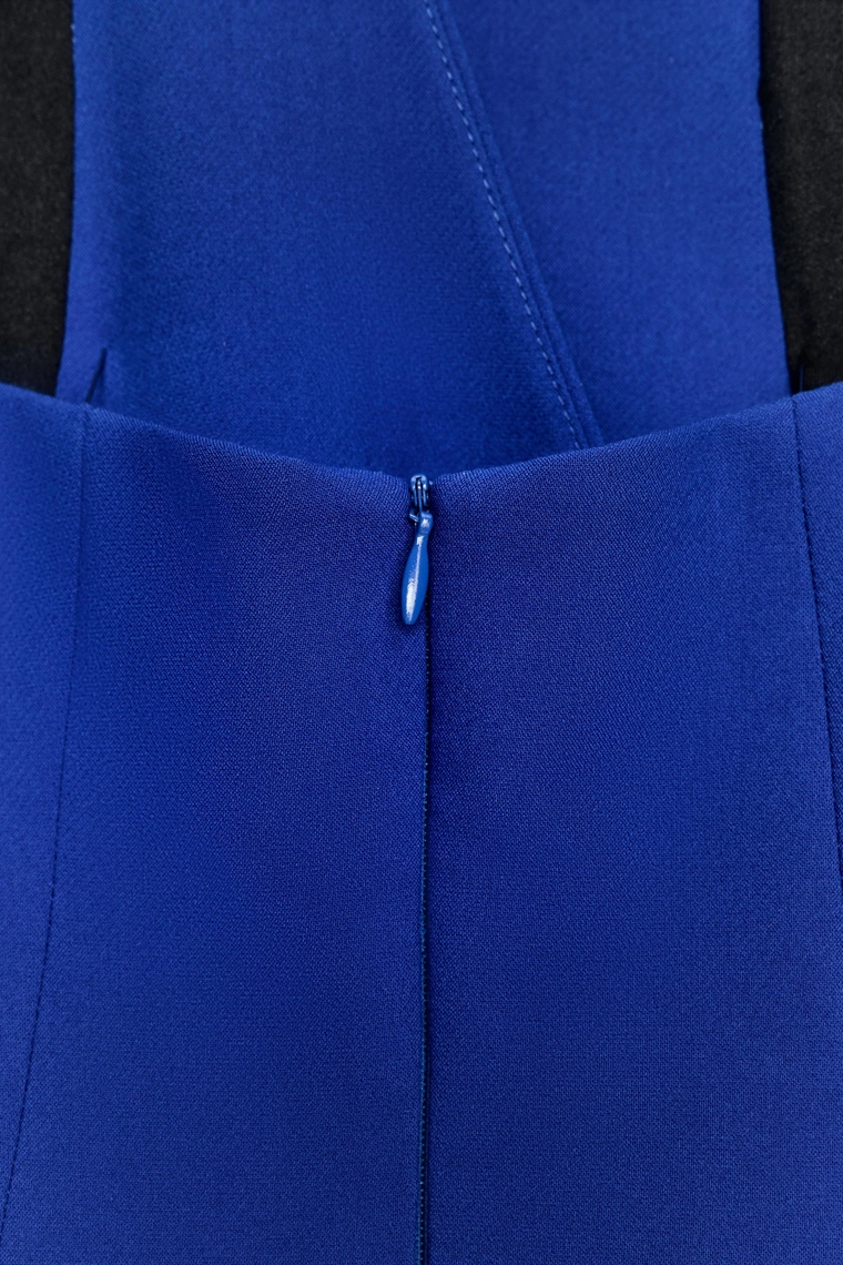 Платье миди с перекрестным воротником-холтер