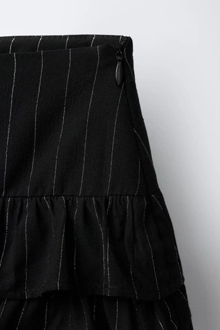 Юбка-шорты в полоску с блестками- Заказать в России