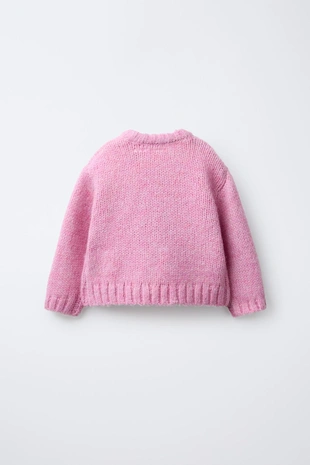 Купить Zara Свитер из смесовой шерсти с принтом «фрукты»