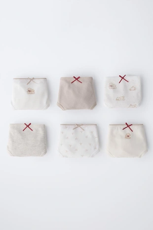 2–6 лет/ набор из шести трусов с принтом щенков- Заказать в России