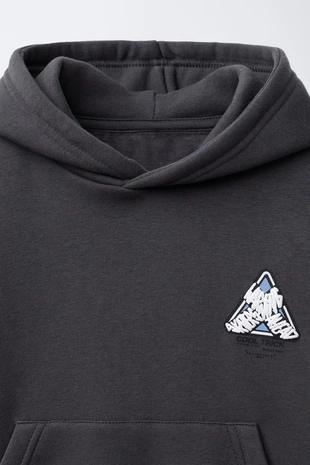 Худи с рельефным принтом- Заказать в России