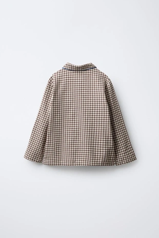 Brown | 5644/537/700 - Zara 3–6 лет/ фланелевая пижама в клетку виши