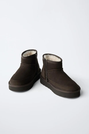 Brown | 2131/630/700 - Zara Ботинки с подкладкой