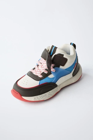 Multicoloured | 7205/630/202 - Zara Высокие кроссовки из разных материалов