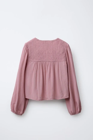 Pink | 6697/592/620 - Zara Блестящая рубашка