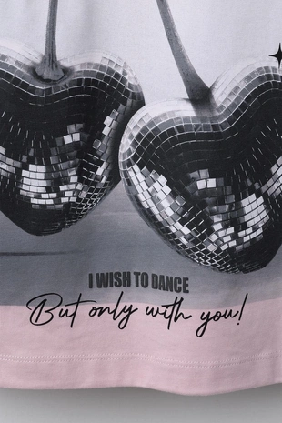 Pink | 5431/811/620 - Zara Лонгслив с принтом «вишенки»