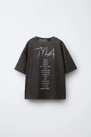 Купить Zara Футболка с эффектом потертости TYLA ©