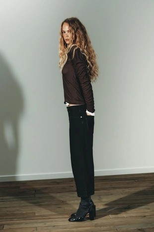 Джинсовые шорты TRF со средней посадкой- Заказать в России