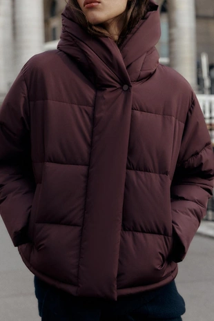 Купить Zara Короткий анорак с капюшоном WATER REPELLENT WINDPROOF