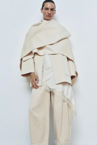 Купить Zara Вельветовые брюки BARREL FIT — ZW COLLECTION