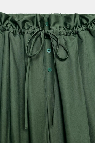 Брюки из поплина с контрастными элементами- Заказать в России