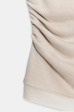 Топ из мягкой ткани с драпировкой- Заказать в России