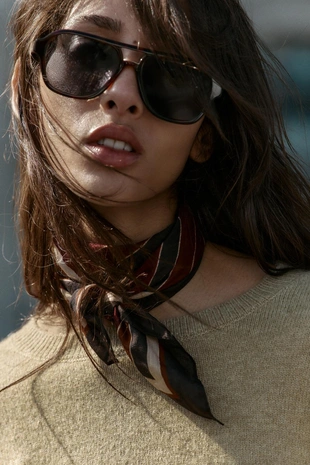 Однотонный свитер из смесовой шерсти- Заказать в России