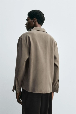 Рубашка поло струящегося покроя