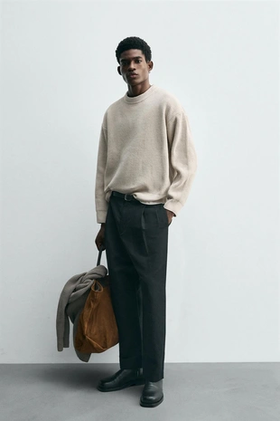 Свитер из шенилловой ткани