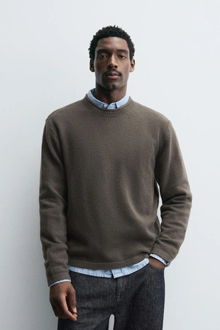 Свитер с рельефной текстурой- Заказать в России