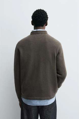 Свитер с рельефной текстурой- Заказать в России