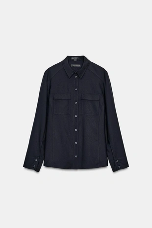 Рубашка из 100% шерсти — ZW COLLECTION- Заказать в России