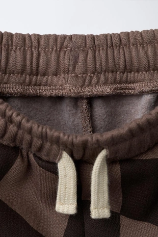 Брюки из мягкой ткани в ромбы- Заказать в России