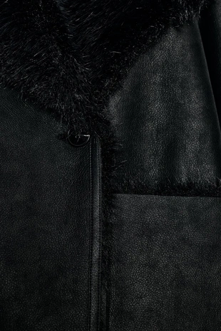 Двустороннее пальто из искусственного меха- Заказать в России