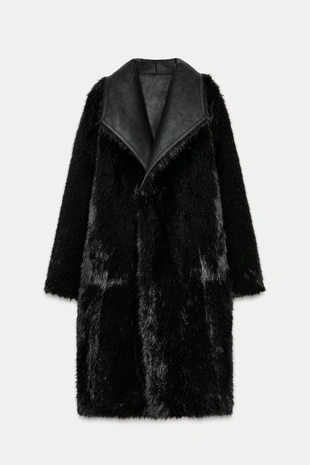 Двустороннее пальто из искусственного меха- Заказать в России